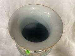 Porcelain Chinese Vase with Stand