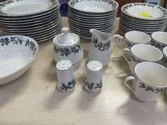 Formalities by Baum Bros Holly Berry China Set