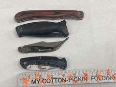 (4) Folding 1-Blade Pocket Knives