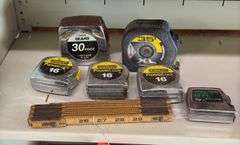Variety of Measuring Tapes: Sears, Stanley PowerLock, and More