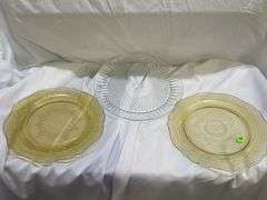 Depression Glass Plate Collection