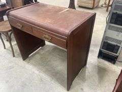 Small Wood Desk with Drawers