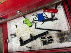Red Rolling Tool Box & Contents