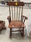 Childs Wooden Rocking Chair