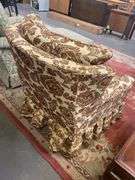 Upholstered Armchair with Floral Pattern