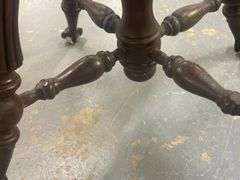 Wood Piano Stool with Claw Feet