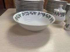 Formalities by Baum Bros Holly Berry China Set