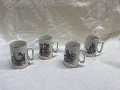 (4) Norman Rockwell Mugs