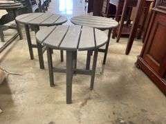 Set of Three Outdoor Side Tables