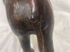 Decorative Leather Elephant Figure
