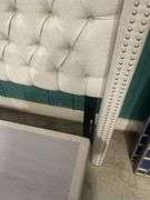 King Upholstered Headboard with Base and Frame