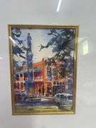 Oxford Square Watercolor Painting
