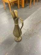 Etched India Brass Pitcher