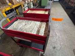 (2) Red rolling Carts