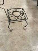 Metal Mesh Patio Table & Plant Stand