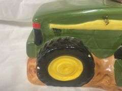 John Deere Tractor Ceramic Cookie Jar