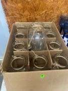 (12) Glass Vases with Decorative Twine