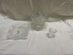 (3) Glass Decorative Items