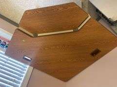 Corner Computer Desk with Keyboard Tray