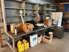 (2) Wood Shelves & All Contents