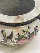 Oriental Floral Vase and Flower Pot