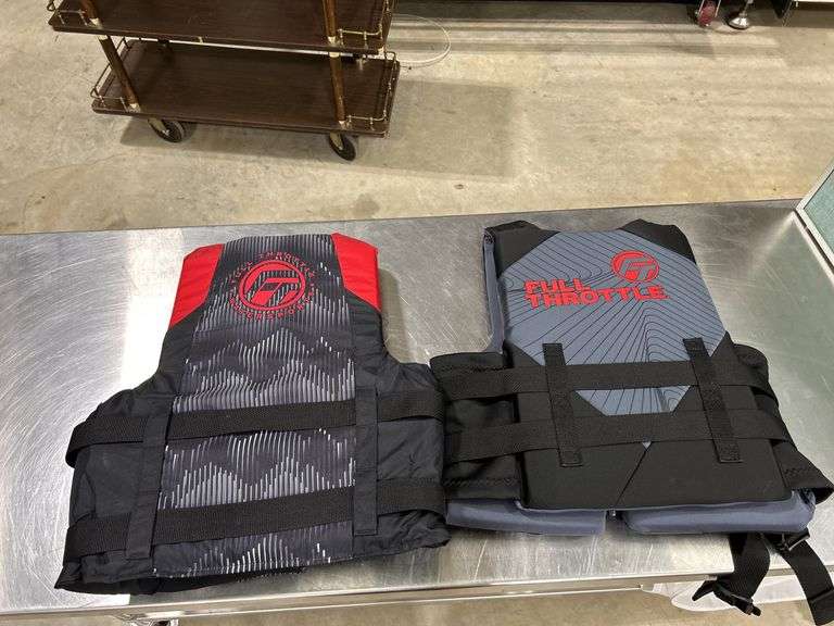 (2) Full Throttle Adult Life Jackets