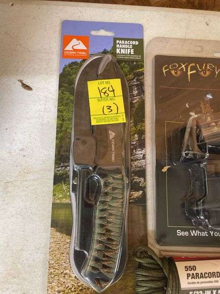 Knife, Light, and Paracord Bundle