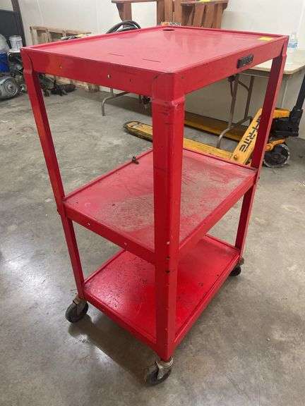 Red Wilson Rolling Utility Cart