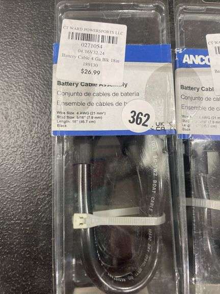 (3) Battery Cable Assembly - 18 in.