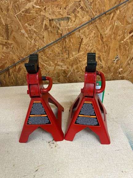 (2) Big Red 3 Ton Jack Stands