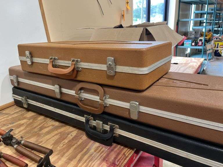 (2) Gun Cases & (1) Pistol Case