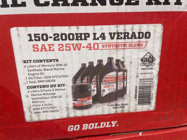 (2) Mercury 4 Stroke Oil Change Kits