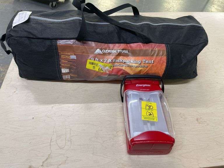 Backpacking Tent with LED Light image
