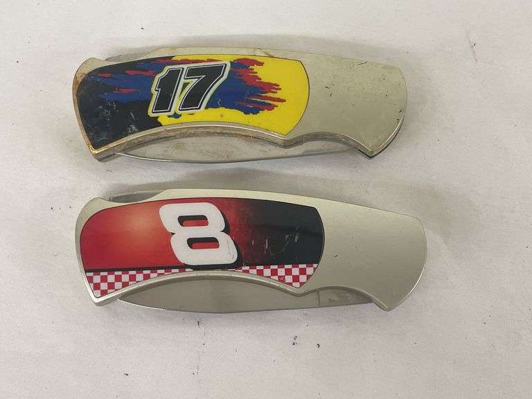 Two NASCAR Pocket Knives #8 and #17 image