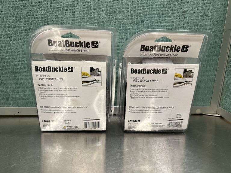 (2) Boat Buckle Winch Straps