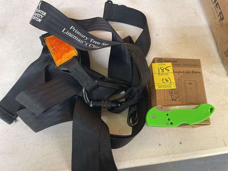 Climbing Strap, Thermometer, and Knife image