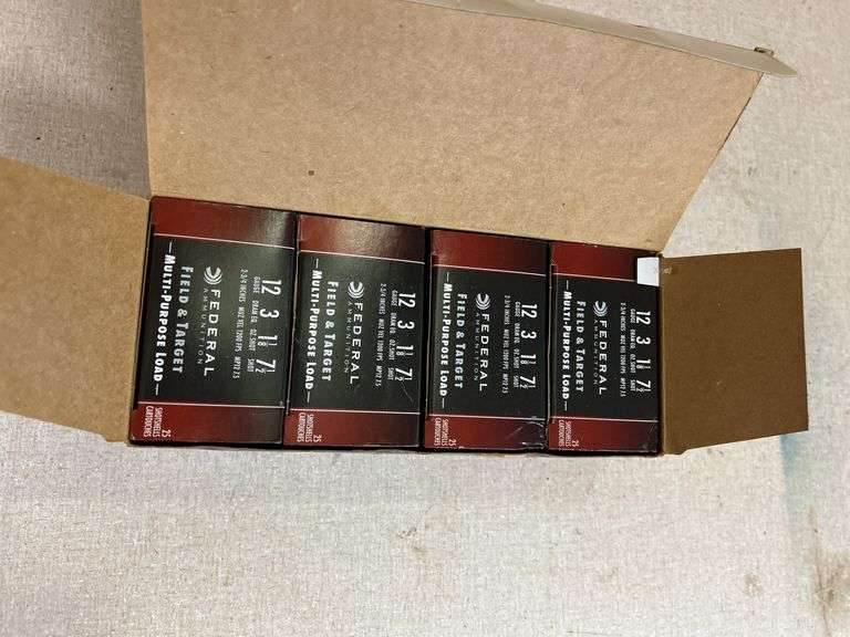 (4) Boxes of Federal 12 Gauge Shotgun Shells