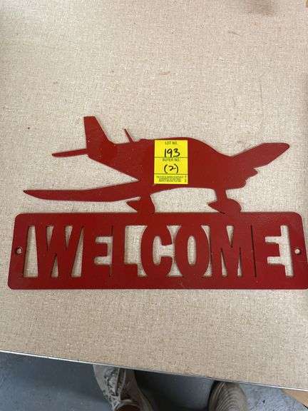 Aviation Welcome Sign & Flight Book