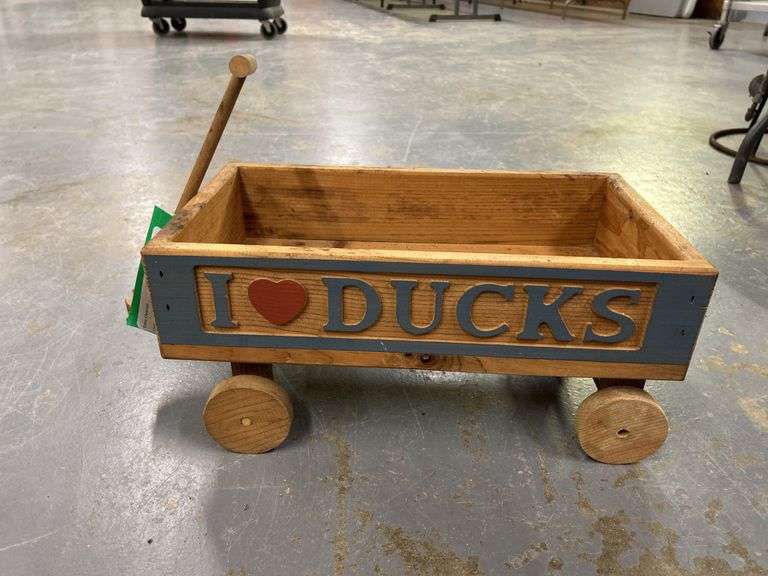 Ducks Unlimited Small Wooden Wagon image