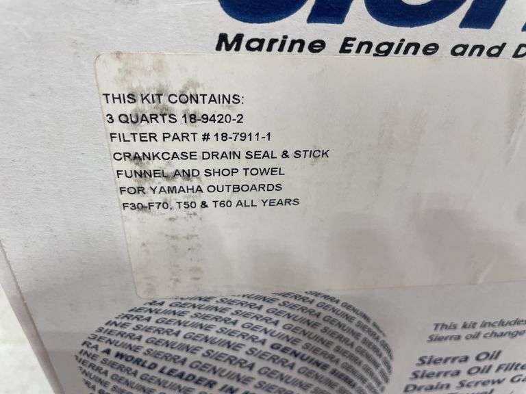 (1) Sierra Oil Change Kit