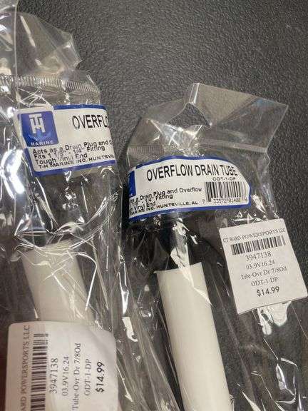 (3) Overflow Drain Tubes
