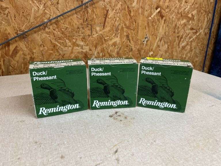 (3) Boxes Remington Duck/Pheasant Loads 12 Gauge