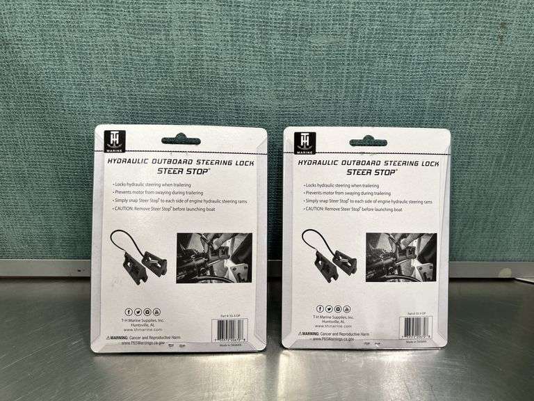 (2) Hydraulic Outboard Steering Locks