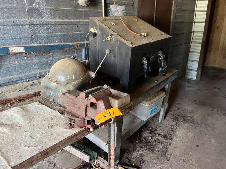 Wood Top Metal Frame Table