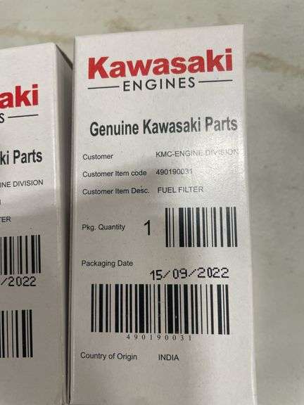 (4) Kawasaki Fuel Filters