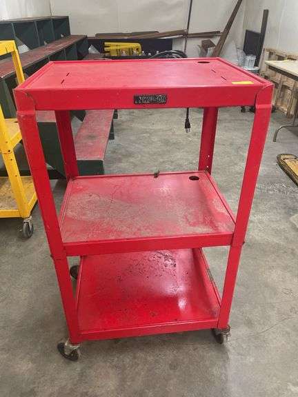 Red Wilson Rolling Utility Cart image