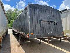 Black Metal Side Hopper Bottom Trailer