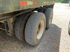 Black Metal Side Hopper Bottom Trailer