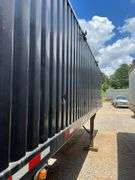 Black Metal Side Hopper Bottom Trailer