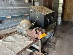 Wood Top Metal Frame Table